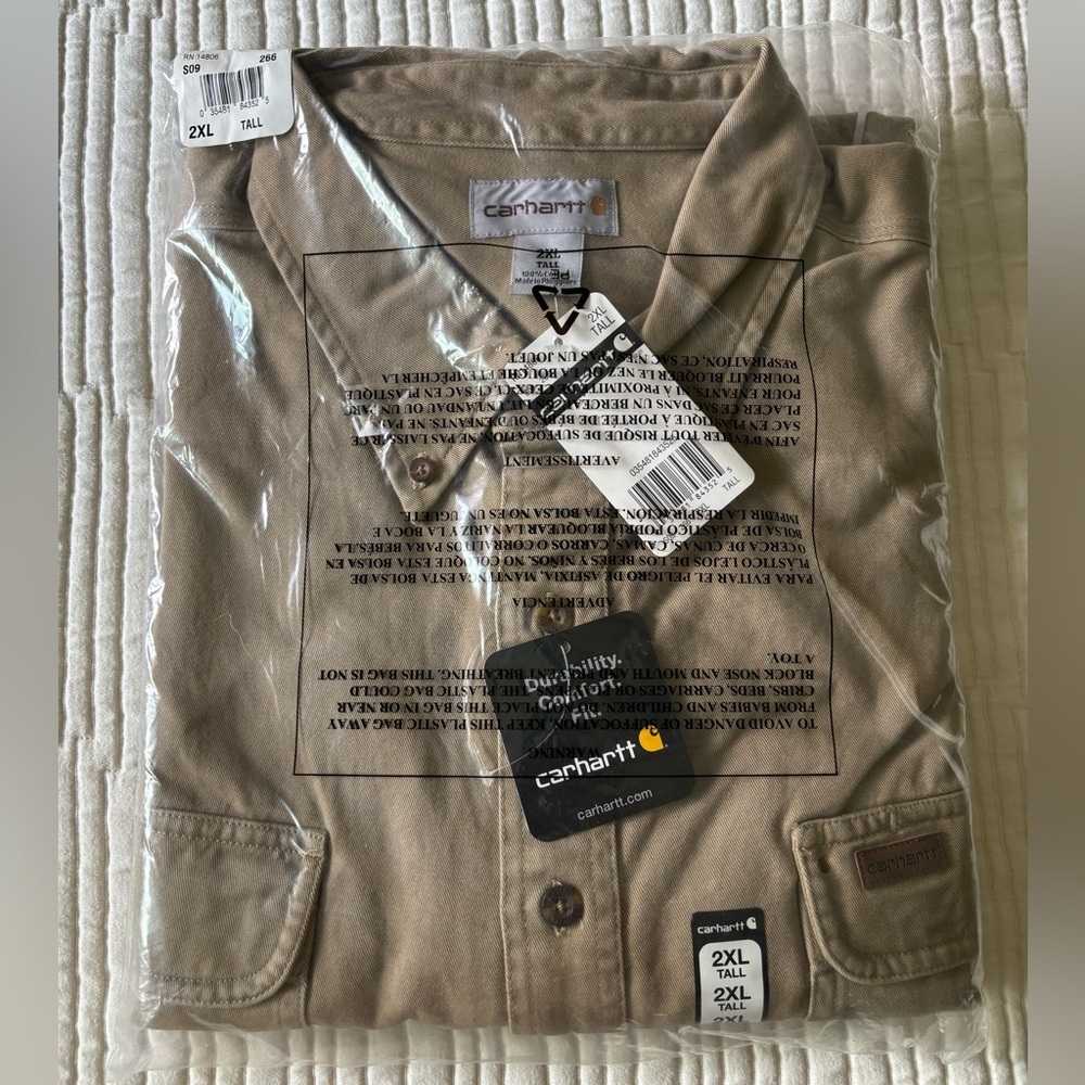 NWT Carhartt Long Sleeve Work Shirt